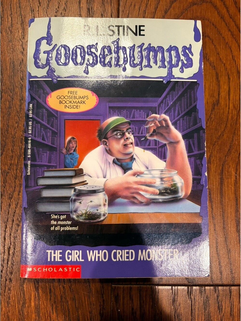 The Girl Who Cried Monster #8 Goosebumps R.L. Stine 1993 1st Print No Bookmark